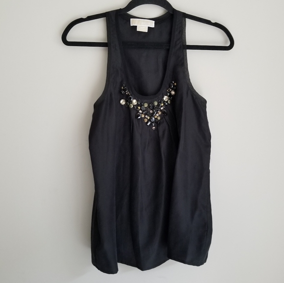 Michael Kors silk bejeweled blouse - Picture 1 of 6